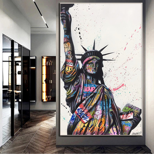 Peinture sur toile d'art, graffiti sur les murs, affiches et impressions, art de rue, image, décoration intérieure - Product Image 1