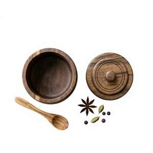 Tarro de Almacenamiento de Madera Natural con Tapa de Madera, Capacidad de 250 ml, Hermético, Duradero, Ecológico, Diseño Clásico, Multifuncional para Té y Café - Product Image 4