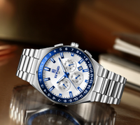 Nouvelle montre pour homme REWARD, chronographe de luxe, montre-bracelet pour homme, bracelet en acier inoxydable massif, montre de haute qualité pour homme