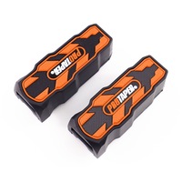 2 protections de repose-pieds de moto en caoutchouc anti-vibrations