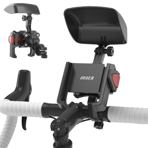 Support de téléphone portable flexible ODIER avec pare-soleil pour <span class=keywords><strong>casque</strong></span> de vélo, fixation rapide pour tableau de bord, modèle le plus récent - Product Image 1