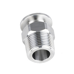 Raccord hexagonal mâle Conan Kf sous vide en acier inoxydable 304, avec 16 colliers de serrage, 25 joints toriques en fluororubber, 40 filetages externes, 5 - Product Image 1