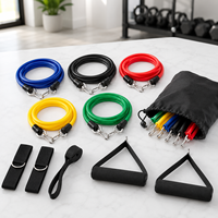 Bandas de resistencia TPE para puerta con asas, correa de anclaje para puerta para gimnasio en casa, entrenamiento de cuerpo completo, logotipo personalizado