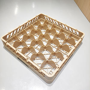 Estante de vidrio de plástico Estante de almacenamiento para lavadora Estante de almacenamiento de vidrio para beber de 25 compartimentos - Product Image 5