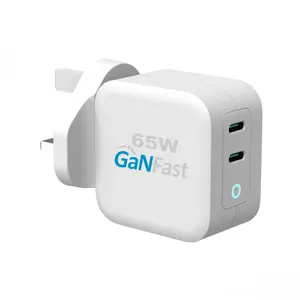 Laptop GaN Dual Port CellPhone Battery Charger 65W/90W Fast Wall Quick Charger Travel Adapter PD 3.0 USB Type C Charger for Lapt