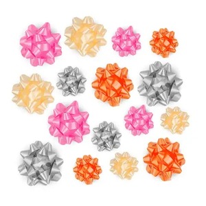 Custom 100mm <b>Wired</b> Polyester Double Face Glitter Printed Gift Bows & <b>Ribbons</b> for Wrapping Packaging - Product Image 1