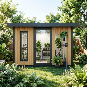 Cabine de <span class=keywords><strong>fitness</strong></span> modulaire préfabriquée pour jardin, espace d'entraînement multifonctionnel, installation facile, durable, utilisable par tous les temps - Product Image 5