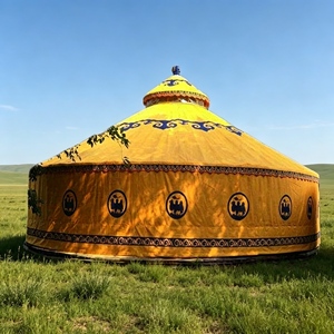 Tentes yourtes robustes et économiques, yourtes mongoles de luxe avec structure en acier et yourtes mongoles 4 saisons pour le tourisme et le camping - Product Image 1