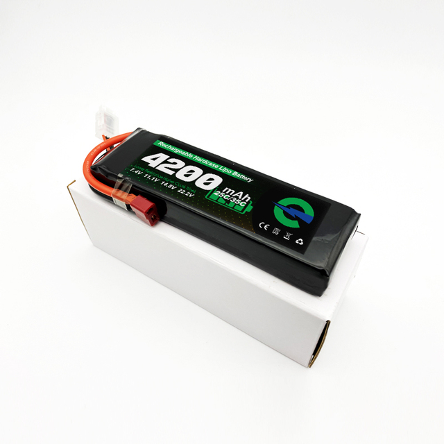 Enerforce 7.4v Hard Case 4200mah Lipo Battery 11.1v 22.2v 6s 25c for RC Drone Airplane Car Boat Lithium Ion Batteries Pack
