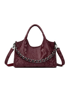 Snakeskin Bags <b>Women</b> 2025 Trendy <b>Large</b>-capacity Shoulder <b>Handbag</b> Crossbody Bag Fashion Chain Tote Bag - Product Image 3