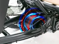 Vélo cargo électrique à pneus larges avec frein hydraulique, absorption des chocs, fourche avant, batterie LG720Wh, capacité de 150 kg, panier arrière, entrepôt UE