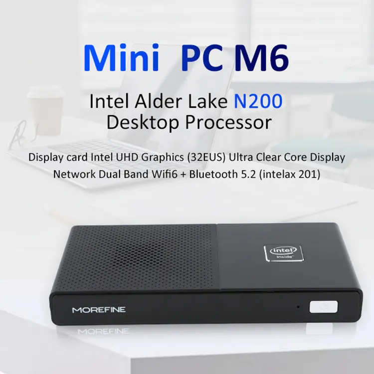 MOREFINE M6 yüksek kaliteli lp4800/MHz ev iş küçük Mini masaüstü bilgisayar Pc