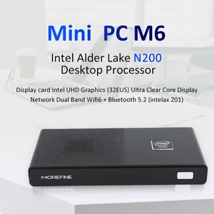 MOREFINE M6 di alta qualità LPDDR5/4800MHz casa Business più piccolo Mini Desktop Comput Pc