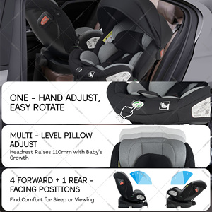 360 °   Siège auto pivotant pour enfant avec ISOFIX, pour les âges de 0 à 12 ans, certifié I-Size (<span class=keywords><strong>ECE</strong></span> R129) - Product Image 2