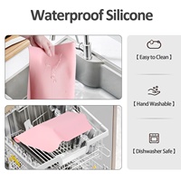 Tapis de maquillage en silicone imperméable moulé sur mesure 400x300mm, facile à nettoyer, protection de table pour la maison, le salon et les maquilleurs professionnels