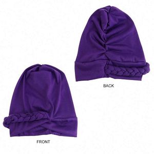 Nuevo Gorro Turbante Hijab Musulmán de Moda para Quimioterapia con Trenza Trenzada, Protección para Uso en Exteriores, Poliéster y Spandex para Mujer - Product Image 5