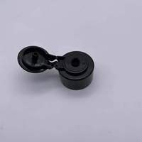 Bouchon à clapet 28/410 en plastique noir avec fermeture lisse, fourni par l'usine