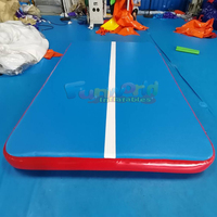 Matelas de gymnastique gonflable portable en PVC, écologique et personnalisable, avec pompe à air intégrée pour la vente en gros