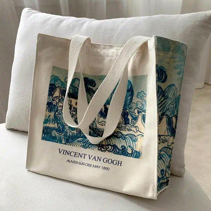 Wholesale China Factory Cotton Bag  Cotton Tote Bag  Cotton Shopping Bag With Logo Printed sacs en coton bag