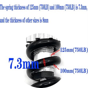 100MM 125MM 150MM 180MM 190MM 200MM Suspensión trasera para 47cc 49CC Minimoto ATV <span class=keywords><strong>Scooter</strong></span> eléctrico Mini bicicleta de bolsillo - Product Image 6