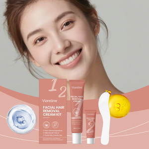 Set de <span class=keywords><strong>Depilación</strong></span> Facial para Mujer, Crema Depilatoria Facial e Hidratante Suave e Indolora con Crema Calmante para Después del Tratamiento - Product Image 5