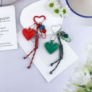 Al por mayor Llavero con colgante decorativo de aleación, cuero creativo, nudo de amor y cuerda, pequeño y con estilo fresco, para parejas - Product Image 2
