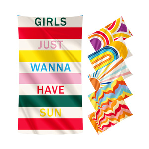 Personalized Printed Sand Free Large Wholesale Quick Dry Microfiber Cotton Recycled <b>Beach</b> <b>Towel</b> With Logo - Product Image 2