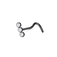 Haute qualité créatif corps Piercing géométrique faux nez anneau en acier inoxydable diamant pince-nez femmes