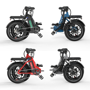 Bicicleta Eléctrica Plegable BK6S con 7 Velocidades, Acelerador Portátil, Cómoda, Rueda de 20x3.0'', Batería de Litio, Motor sin Escobillas y Neumáticos Anchos - Product Image 1