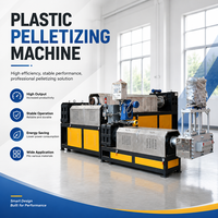 Granulateur de plastique usagé personnalisé à prix d'usine, machine de recyclage de PVC et HDPE à vis simple