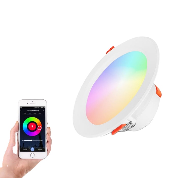 Встраиваемые потолочные светодиодные светильники Rgbw Rgb 2022 Zigbee Wifi Cct Tuya