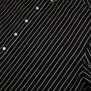 <span class=keywords><strong>Camicia</strong></span> a Righe Personalizzata di Alta Qualità in Cotone Stampato a Maniche Lunghe per Uomo, Stile Business Casual - Product Image 6