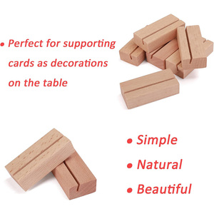 LOGO personalizzato tavolo in <span class=keywords><strong>legno</strong></span> rustico in <span class=keywords><strong>legno</strong></span> Memo titolare della carta foto immagine nota Clip supporto per matrimonio - Product Image 3