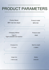 MRY di alta qualità sicuro indolore e potente <span class=keywords><strong>professionale</strong></span> parrucchiere da parrucchiere per <span class=keywords><strong>uomo</strong></span> elettrico <span class=keywords><strong>tagliacapelli</strong></span> - Product Image 6