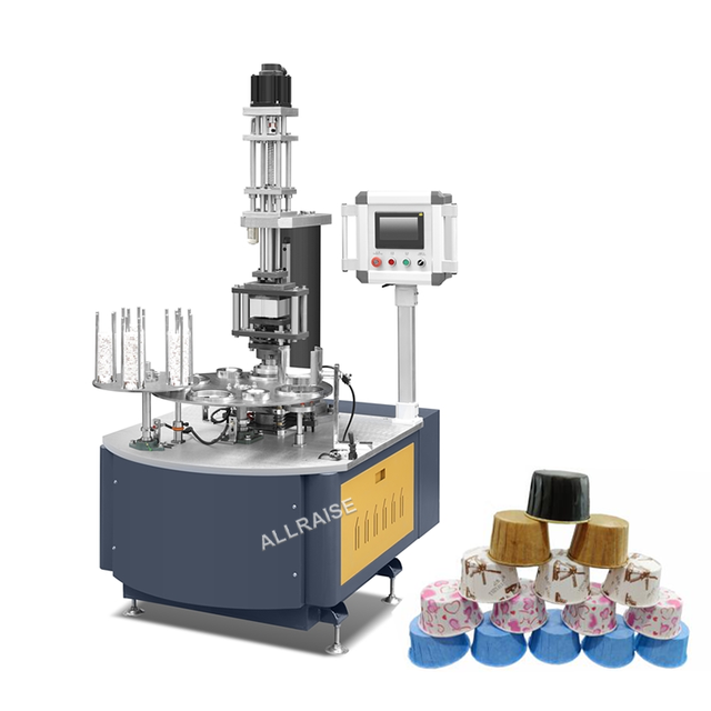Factory Price Automatic Paper Cake Cup Making Machine Baking Cake Tray Forming Machines Cake Cup Curling Machine for Sale