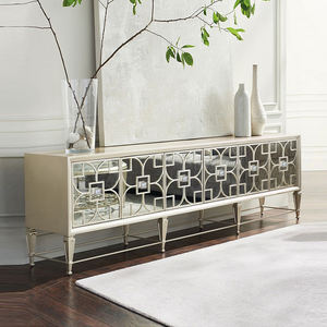 <span class=keywords><strong>Meuble</strong></span> <span class=keywords><strong>TV</strong></span> moderne de luxe léger de style nordique, support <span class=keywords><strong>TV</strong></span> en bois, miroir, salon, chambre à coucher, rangement, buffet en MDF, armoire flottante - Product Image 2