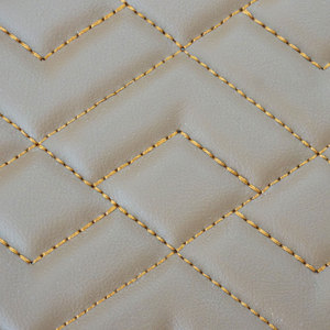 Không thấm nước bọt được hỗ trợ chần PVC da tổng hợp bọc dày nhà máy thêu trang trí xe ô tô ghế sofa Túi - Product Image 3