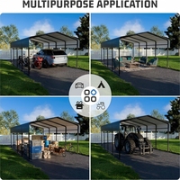 Abri de stationnement moderne et portable en acier, abri conteneur en polycarbonate, étanche et durable - Calculez votre véritable rentabilité du carport