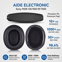 Coussinets d'oreille de remplacement compatibles avec les écouteurs sans fil surround MDR-DS7500 RF7500, cuir protéiné plus doux