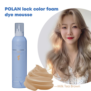 POLAN Milk Tea Brown Moisturizing No Mix Magic Bleached <strong>Hair</strong> Transformations <strong>Hair</strong> Mousse Styling Foam - Product Image 4