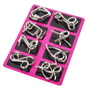 Paquete de 8 Rompecabezas Metálicos Chinos, Clásicos, de Ingenio, Mágicos y Desconcertantes, Juegos de Rompecabezas para Niños y Adultos - Product Image 5