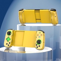 Manette de jeu portable sans fil D7 LED Joystick BT5.0, contrôleur de jeu extensible, charge de type C, plus de 12 heures de jeu pour Android/iOS