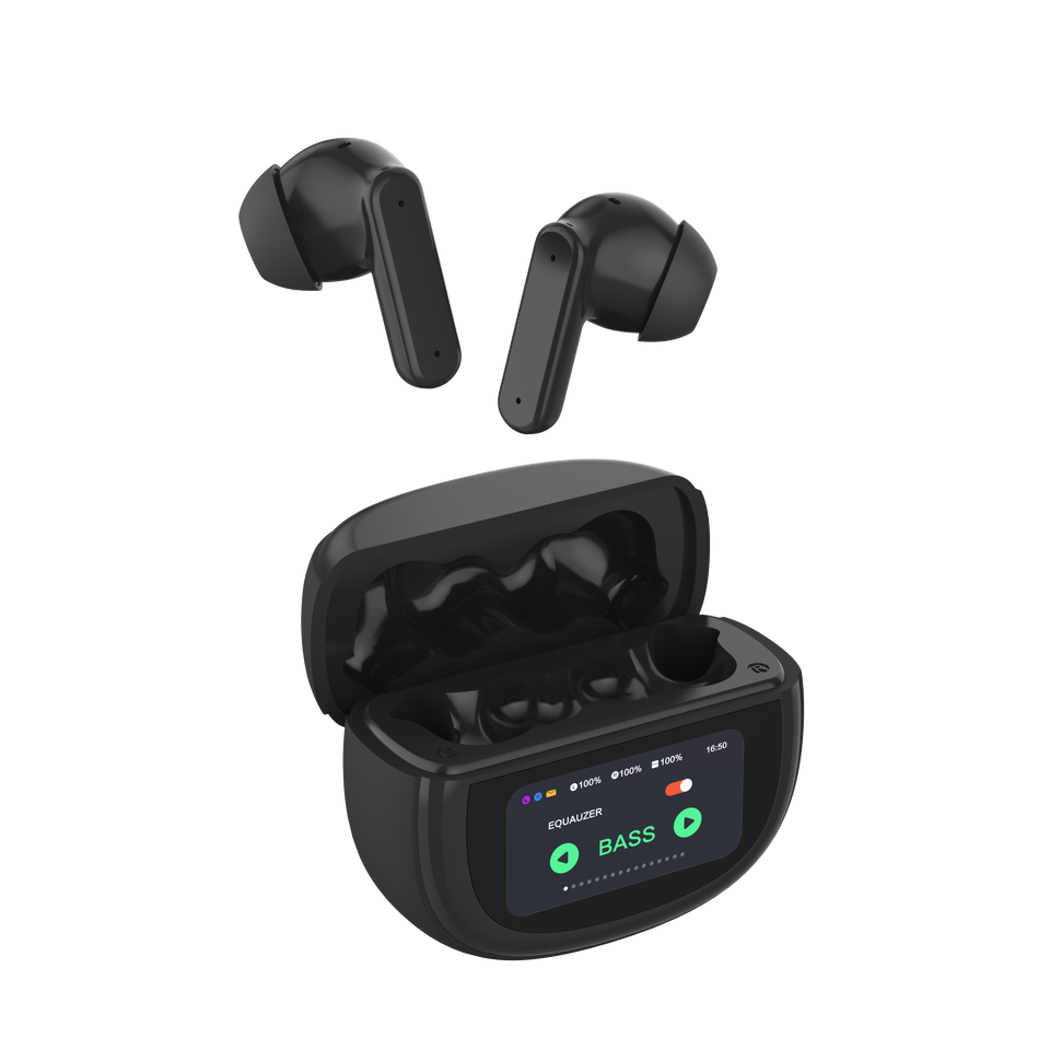 Ui Display Tws Earbuds Touch Screen Wireless Earbuds Wireless Earphone ...