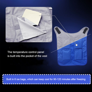 Freeze-Safe Polyester cotton Áo khoác xe máy Bikers phản quang thể thao băng gói vest nóng/lạnh điều kiện không khí tủ lạnh - Product Image 4