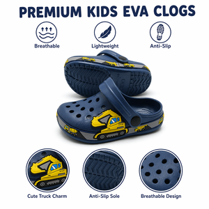 Nuovi Zoccoli per Bambini con Motivo Cartoon Escavatore 2026, Conformi REACH, Logo Personalizzato, Vendita all'Ingrosso, <span class=keywords><strong>Scarpe</strong></span> Estive Antiscivolo da Giardino - Product Image 3