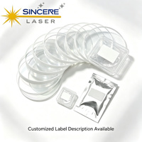 Lensa Pelindung Laser Serat Silika Fusi 22.35*4.1 yang Tahan Lama, Buatan Khusus, Harga Terjangkau dari Steedu untuk Suku Cadang Mesin Pemotong Laser