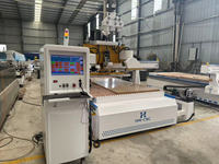 Centro de Mecanizado CNC para Madera, Router de Madera de 3 Ejes, Máquina de Corte ATC Nesting 1300x2500mm 7.5KW con Mesa de Vacío