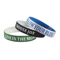 Bracelet en silicone lumineux double couche personnalisé avec logo promotionnel – Créez votre propre bracelet en caoutchouc bicolore – Bracelet de poignet Baller
