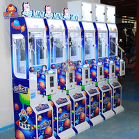 Machine à griffes mini-méga, petite grue distributrice de jouets, prix d'arcade, cadeau de poupée, bonbons, machine de jeu à pièces avec accepteur de billets