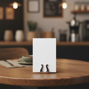 Porta Menu con Clip in Acciaio Inossidabile, Supporto da Tavolo per Carte e Appunti - Product Image 3